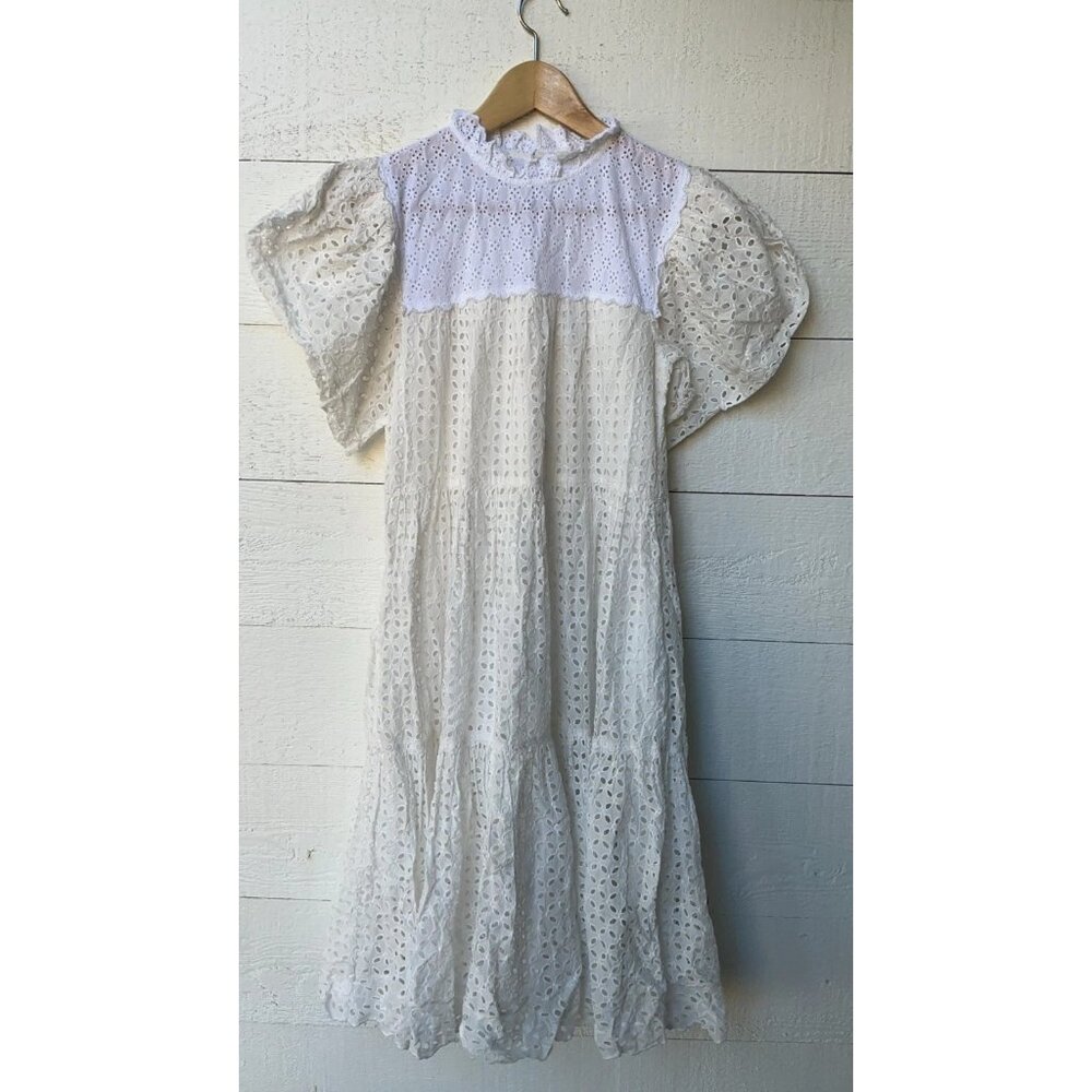 Ulla Johnson Simone Eyelet Embroidered Mini Dress Xs